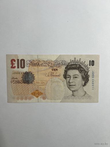 Великобритания. 10 фунтов .2000 год.JD 69 042311.
