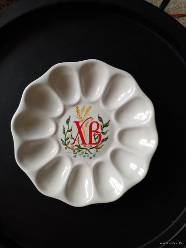 Пасхальная тарелка блюдо на Пасху винтаж фарфор ручная разрисовка