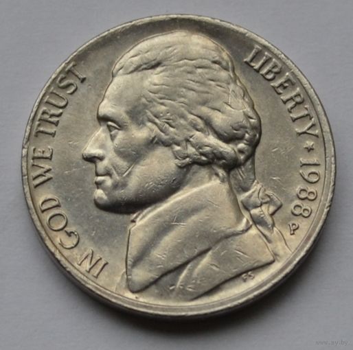 США, 5 центов 1988 г. Р