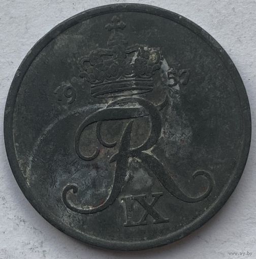 Дания 5 эре 1957 г.