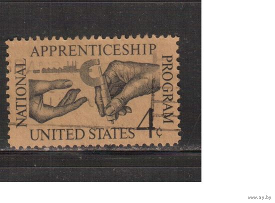 США-1962, (Мих.831) , гаш.  , Нац. программа(одиночка)