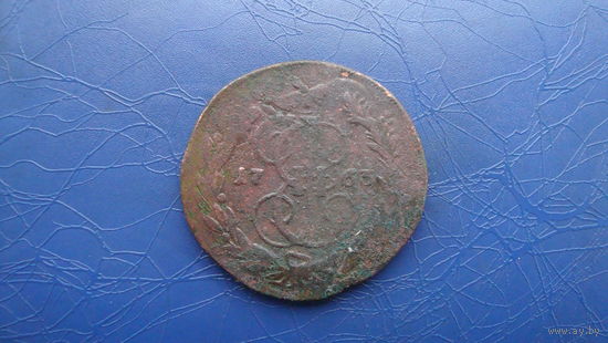5 копеек 1763  "Перечекан"                                                       (2723)