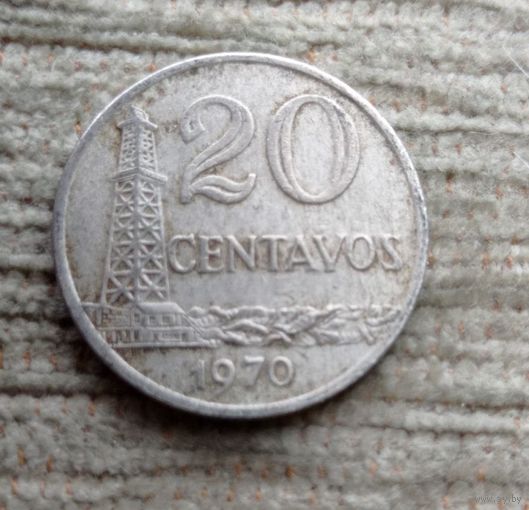 Werty71 Бразилия 20 сентаво 1970 Нефть