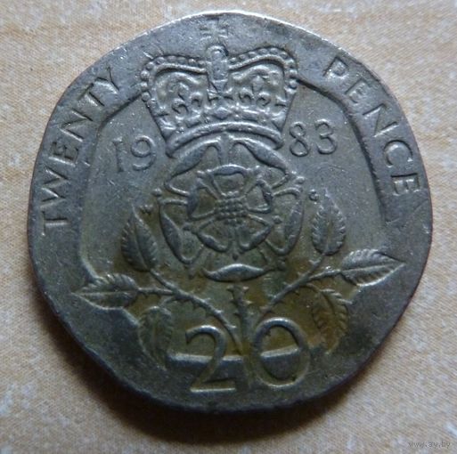20 пенсов 1983 Великобритания