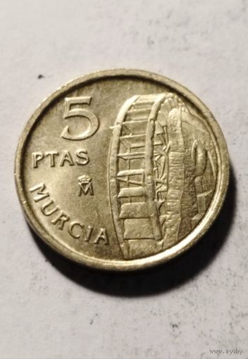5 песет 1999 года Испания, отличная, в блеске!