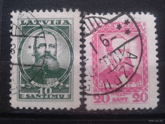 Латвия, 1936. Латышские писатели и поэты. Mi-13,5 евро гаш.