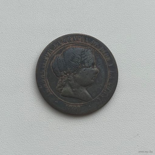 ИСПАНИЯ  5 сентимо 1868 г. (4*)