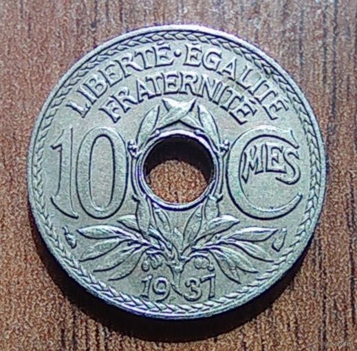Франция 10 сантимов 1937