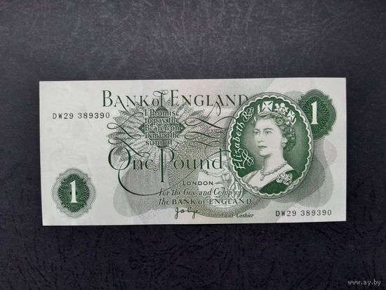 1 фунт  1970-1977 года. Великобритания.  аUNC.  Распродажа.