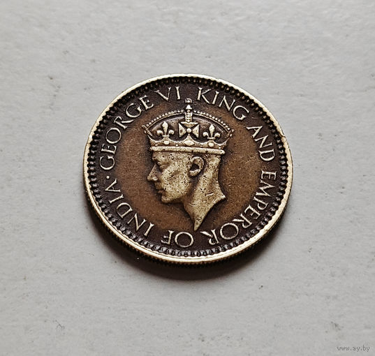 25 центов 1943г.,  Георг VI, Цейлон, лот ин-1,3
