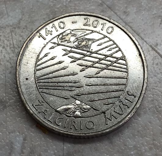 Литва 1 лит 2010 600 лет Грюнвальдской битве