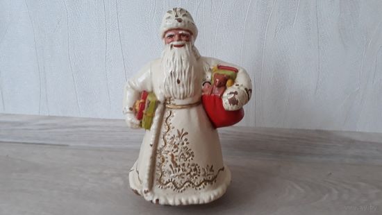 Дед Мороз елочная игрушка СССР замечательное новогоднее украшение под елку - большой, красивый, 27 см, 1950-е годы