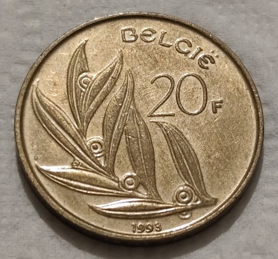Бельгия 20 франков, 1993 (14-8-10)