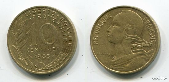 Франция. 10 сантимов (1983)