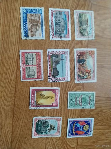 СССР серия марок 1954 г. Воссоединение Украины с Россией.