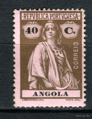 Португальские колонии - Ангола - 1914/1924 - Жница 40С - [Mi.155Ax] - 1 марка. MH.  (Лот 95AZ)