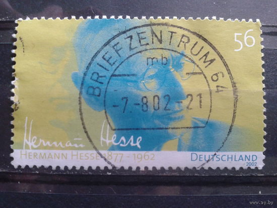 Германия 2002 писатель, Нобелевский лауреат Михель-1,0 евро гаш
