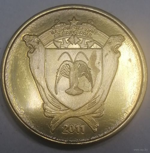 8.6 остров Амстердам и Сен Поль 100 франков 2011