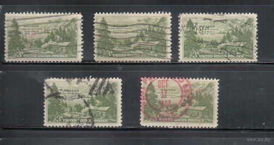 США-1951, (Мих.617), гаш., Штат Невада (одиночка),цена за 1 м на выбор