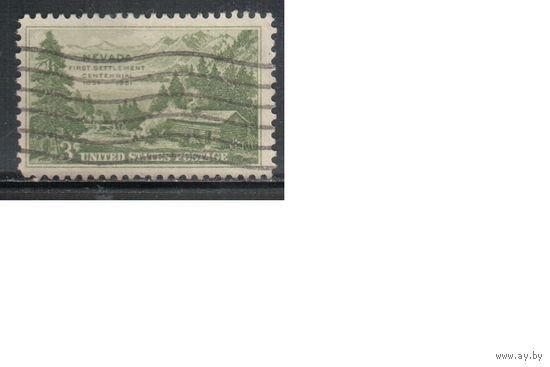 США-1951, (Мих.617), гаш., Штат Невада (одиночка),