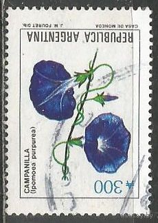 Аргентина. Цветы. Колокольчик. 1989г. Mi#1982.