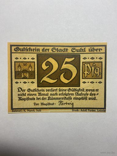 25 пфенингов (нотгельды) г. Германия.-1012