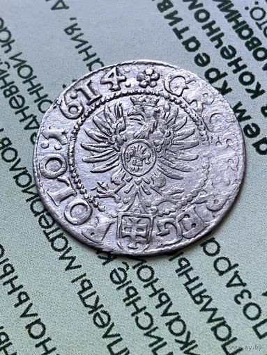 Грош коронный 1614г.Краков.