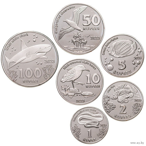 Кокосовые (Килинг) острова набор 6 монет 2023 PROOF