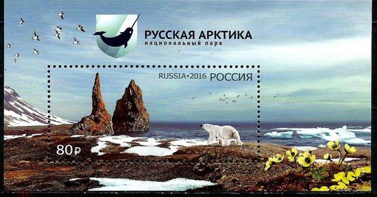 РОССИЯ 2016 2136 Национальный парк Русская АрктикА ** МЕДВЕДЬ ФАУНА СЕВЕР ПРИРОДА