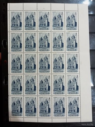 Чили ЛИСТ Архитектура Церковь 1969  MNH