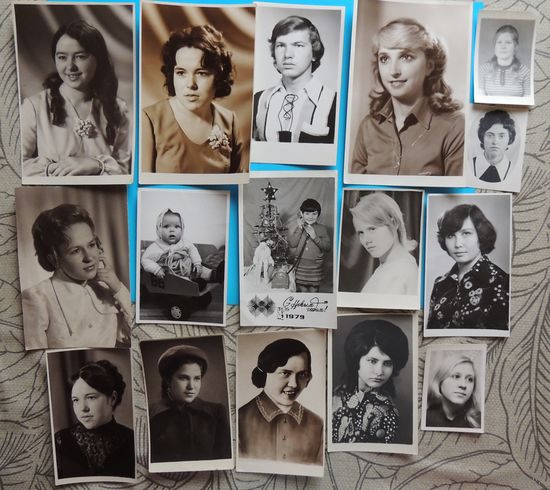 Фото студийное, 1970-е гг., 15 шт.