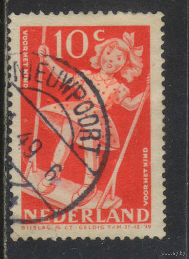 Нидерланды 1948 Вып Для детей Девочка на качеле #514