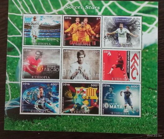 БЛОК ФУТБОЛ СПОРТ ЧЕМПИОНАТ МИРА ПО ФУТБОЛУ  MNH