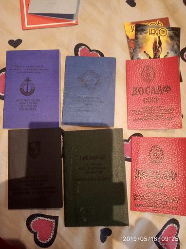 Лот удостоверений Бсср