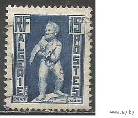 Алжир(французский). Мальчик с орлом. 1952г. Mi#301.