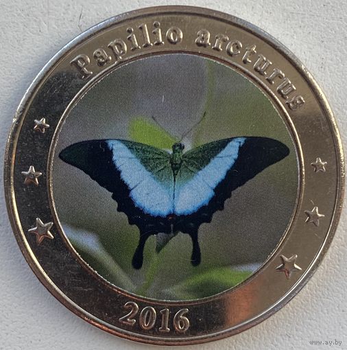 Западные Зондские Острова 1 доллар 2016 г. Бабочка
