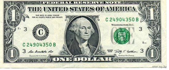 1 доллар США 2009 C