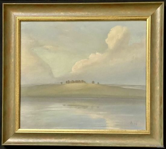 Батальонок Е.Е. 1946 г.р. "Прадвячэрнiя аблокi" (бел.), 1990 год; 29/35 см.