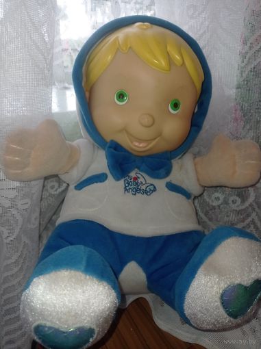 Пупс мягконабивной, ангелочек с крылышками, музыкальный