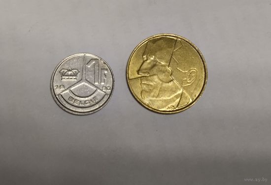 Лот монет. Бельгии 2 штуки