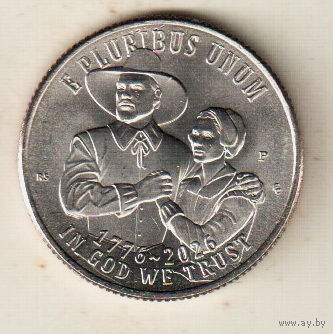 США квотер 2026 250 лет независимости США Мейфлауэр двор P