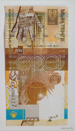 Казахстан. 1000 тенге 2006 года. Серия ДЖ. UNC.