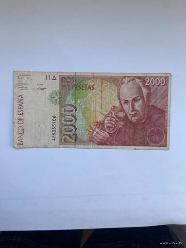 Испания 2000 песет 1992 год -0901