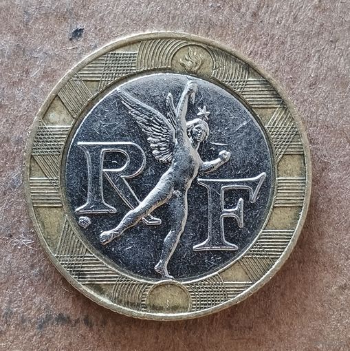 Франция 10 франков, 1988 г., KM# 964