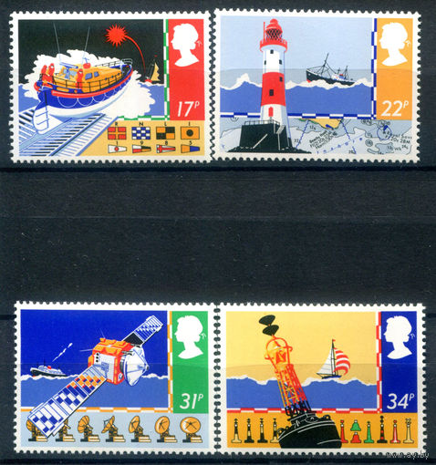 Великобритания - 1985г. - безопасность в море - 4 марки - полная серия, MNH [Mi 1031-1034]. #3-GB-Z-1-16