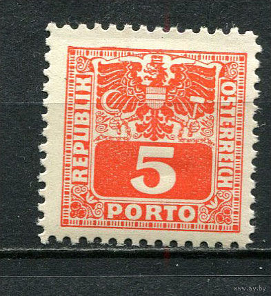 Советская зона оккупации Австрии - 1945 - Герб 5Pf. Portomarken - [Mi.178p] - 1 марка. MH.  (Лот 3JR)-T3P19