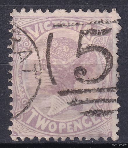 102.Aust. Великобритания. Австралийские штаты. Виктория. Стандарт. 1883 г. 2p. Mi.#83.