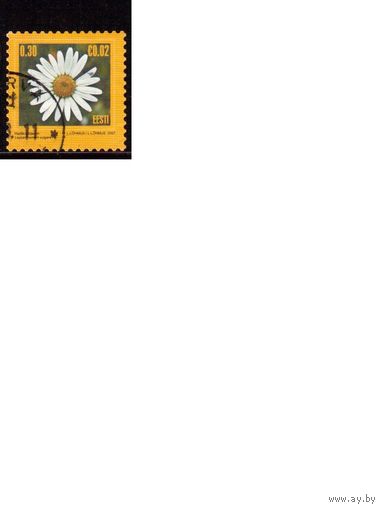 Эстония-2007 (Мих.2078) ,  гаш. , Флора, Цветы, Стандарт