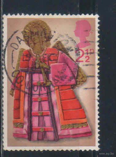 Великобритания 1972 EII Рождество Рождественский ангел #606