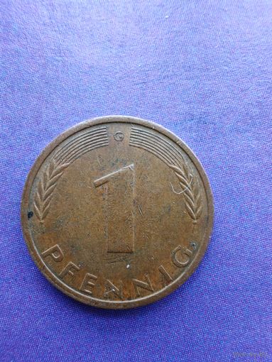 Германия ФРГ 1 пфенниг 1976 G